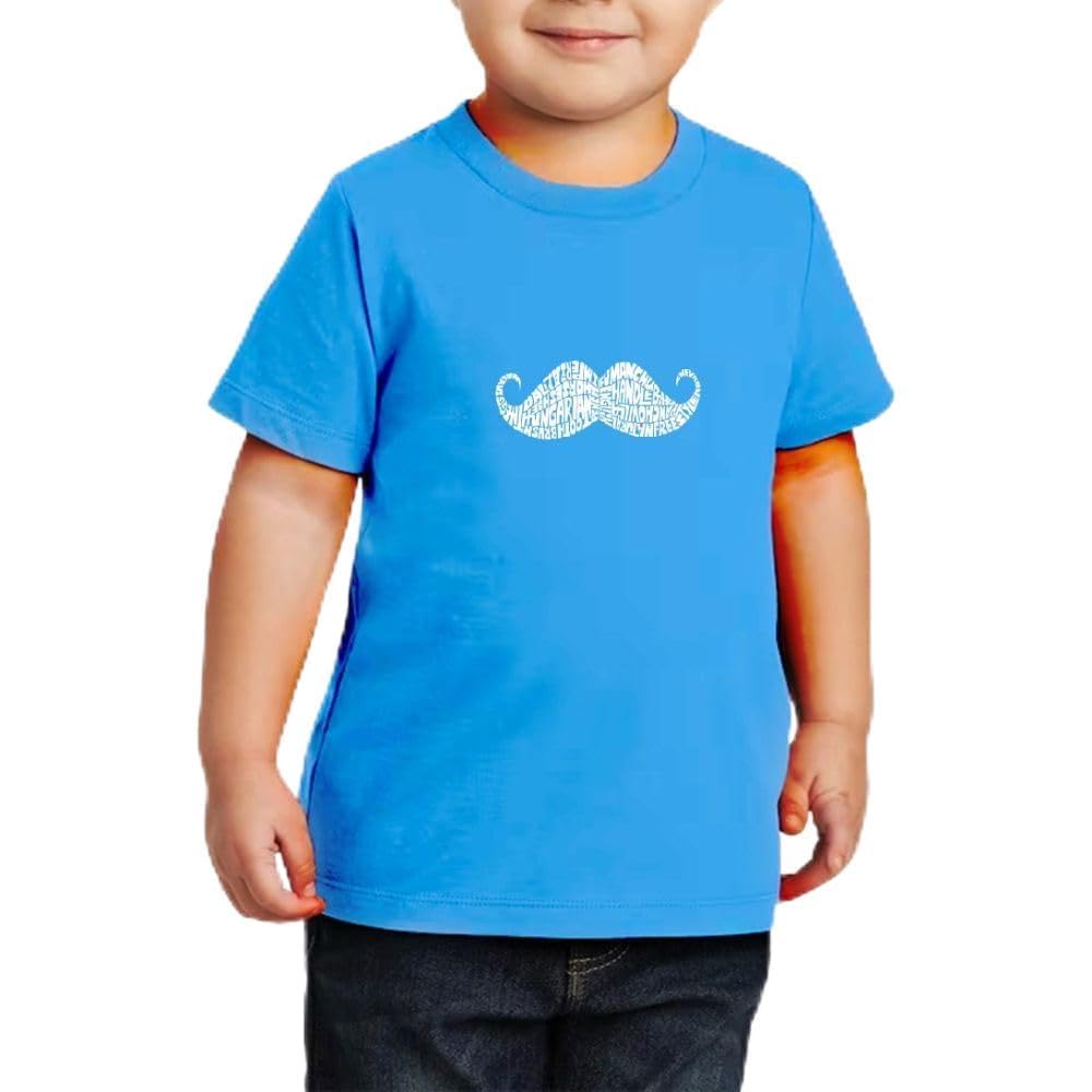 Movember Boys Kids T-Shirt – Moustache Design to Raise Awareness – Soft Cotton Round Neck Short Sleeve T-Shirts for Boys - Ideal for Movember