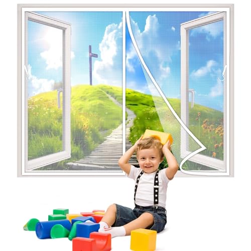 カーテン 蚊取り マグネット式 60x150cm 網戸 自動で閉まる マグネット式 マグネット式 網戸 マグネット式 マジックテープ付き 耐久性 に適用 蚊帳カーテン マジックテープ付き, ホワイト 1995サイズ