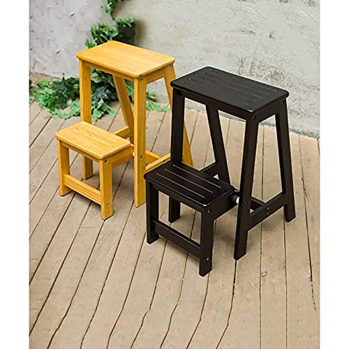 Taburete plegable delgado de madera maciza y escaleras móviles multifuncionales de hogar 5