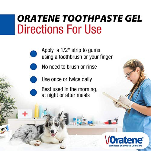 Oratene Brushless Toothpaste Gel For Dogs And Cats, 2.5Oz #TOP4