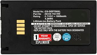 3.7V Replacement Battery for Varta EasyPack 2000, EZPack XL, VKB66380712099 PN 56456-702-099, 11CP53562-2, 1ICP5/35/62-2, 66380712099 1800mAh