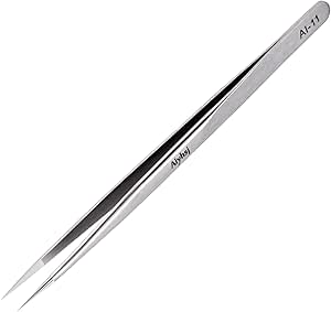 Professional 6.5 Inch Stainless Steel Ultra Fine Thin Tip Tweezers For Weeding, Splinter Removal, Cellphone Repair, Micro Soldering, Crafting, Facial Hair Removal And More - View #11