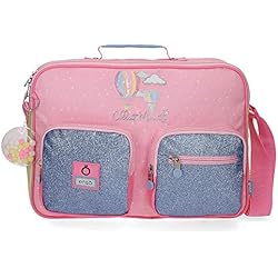 Mochila Maletin Infantil Enso Collect Moments, Cartera Escolar Niñas, Multicolor, 38x28x6 Cms