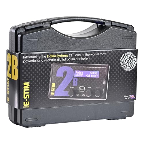 E-Stim Box 2B Kit Elektrostimulationsgerät für Männer & Frauen Reizstromgerät High-End mit Digital-Link Schnittstelle und Innovativen Audio-Funktionen