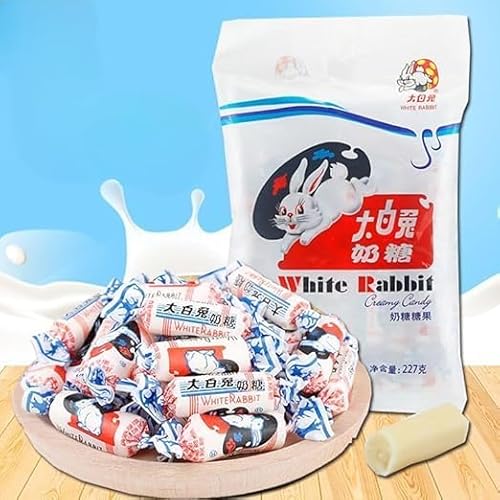 【中式の特色多味大白兔?糖 114g/227g/袋】玉米巧克力薄荷?豆酸?味?糖 キャラメルコーンチョコレートミントあずきヨーグルト味キャラメル多味太妃糖 ?糖,中国の特色ある軽食、レトロなキャンディデザート,?旧糖果甜点 年?聚会糖果正月用品パーティーお