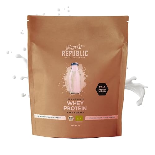 HARVEST REPUBLIC Bio Whey Protein Pulver Natur 750 g |