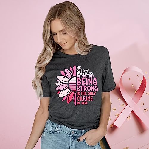 Breast Cancer Shirts Women Breast Cancer Awareness T-Shirts Cancer Survivor Pink Ribbon Short Sleeve Graphic Tee Tops4