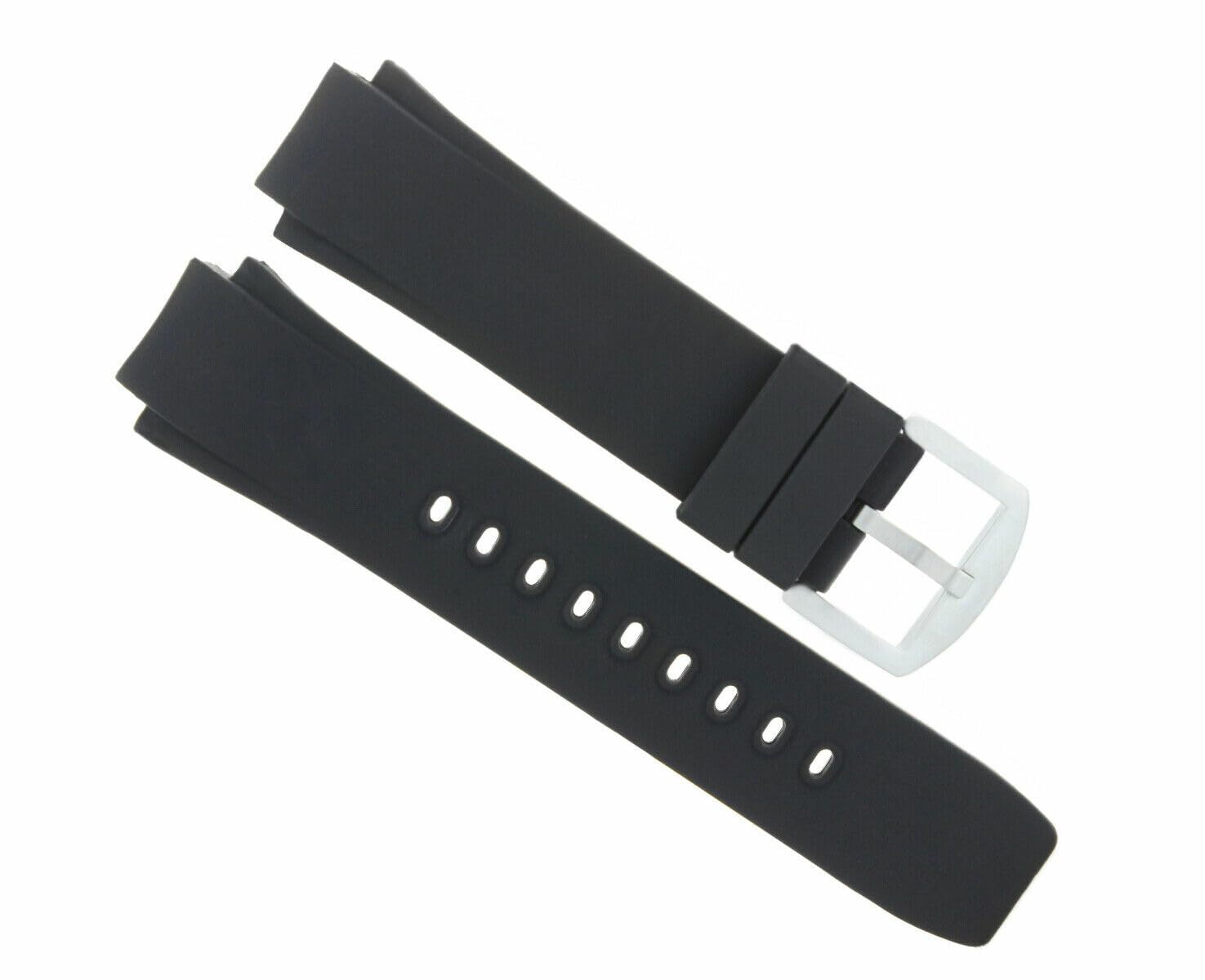 Ewatchparts 25MM RUBBER BAND STRAP COMPATIBLE WITH IWC AQUATIMER 371918 FAMILY CHRONO