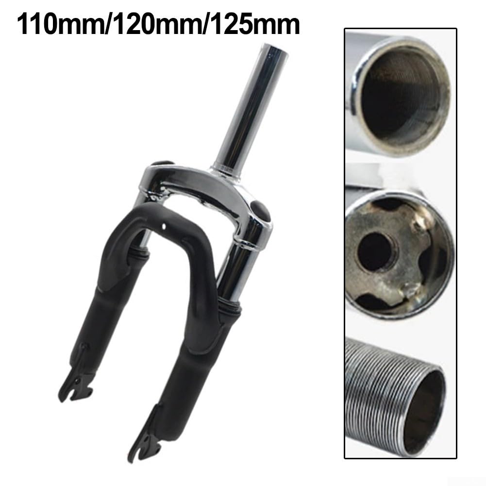 Forcella di sospensione Ebike, ammortizzatore anteriore per bici elettrica da 12/14 pollici, con ammortizzatore a molla, per mountain bike (125 senza bSA)