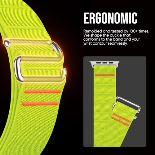 Image of Suitisbest Straps Compatible for Apple Watch Ultra 3 Strap 49 /46 /45 /44 /42 /41 /40 /38mm, Stretchy Nylon Sport Loop Strap with S-Hook for Apple Watch Ultra 3 /2 /1 SE3 Series 11 10 9 8 7 6 5 4【Band only】