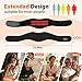 ROMYSE Neck Heating Pad with Massage, Heating Neck Wrap with 660nm 850nm Red Light, with 3000mAh Rechargeable, 3 Levels Heat & 3 Vibration Modes, Electric Nape Heating Pad for Soreness Stiffness