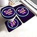 BLSYP Fondello Trendy Girl Neon Sign 3 Pieces Bathroom Rugs Set,Soft Chenille Bath Mats Set,Absorbent Shaggy Bath Rugs & Slip Resistant Plush Carpets Mats for Tub,Shower,Bathroom immagine