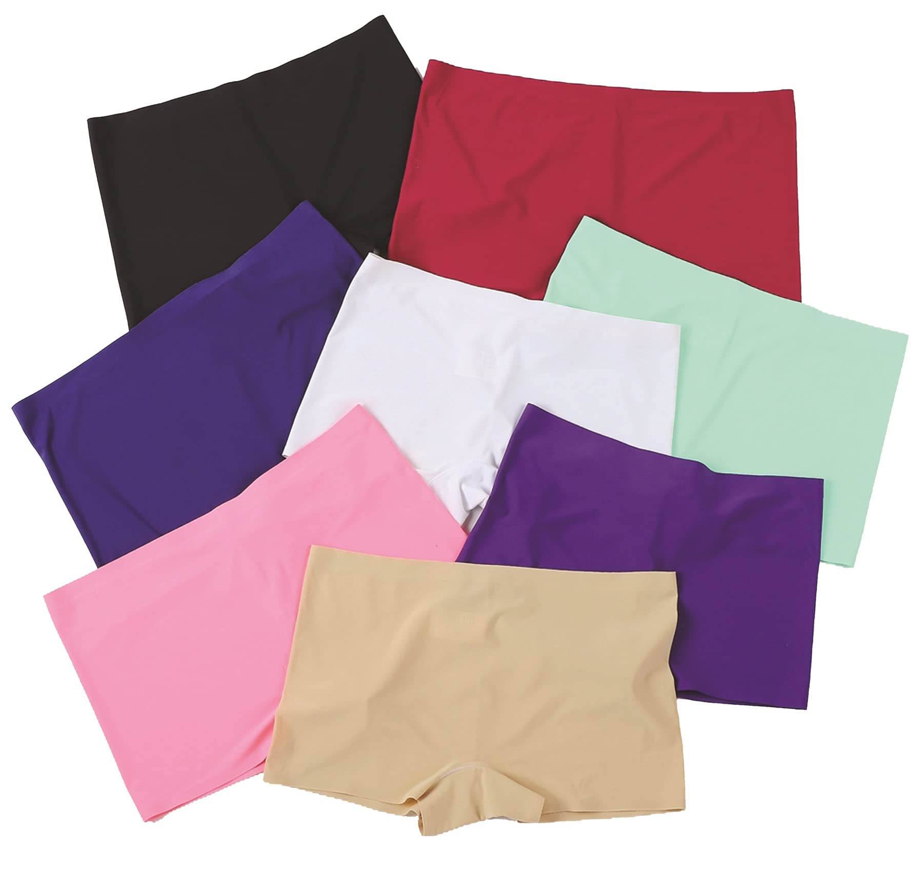 Women's Ice Silk Seamless Boyshort Panty, Free Size (Pack of 3 Panty)