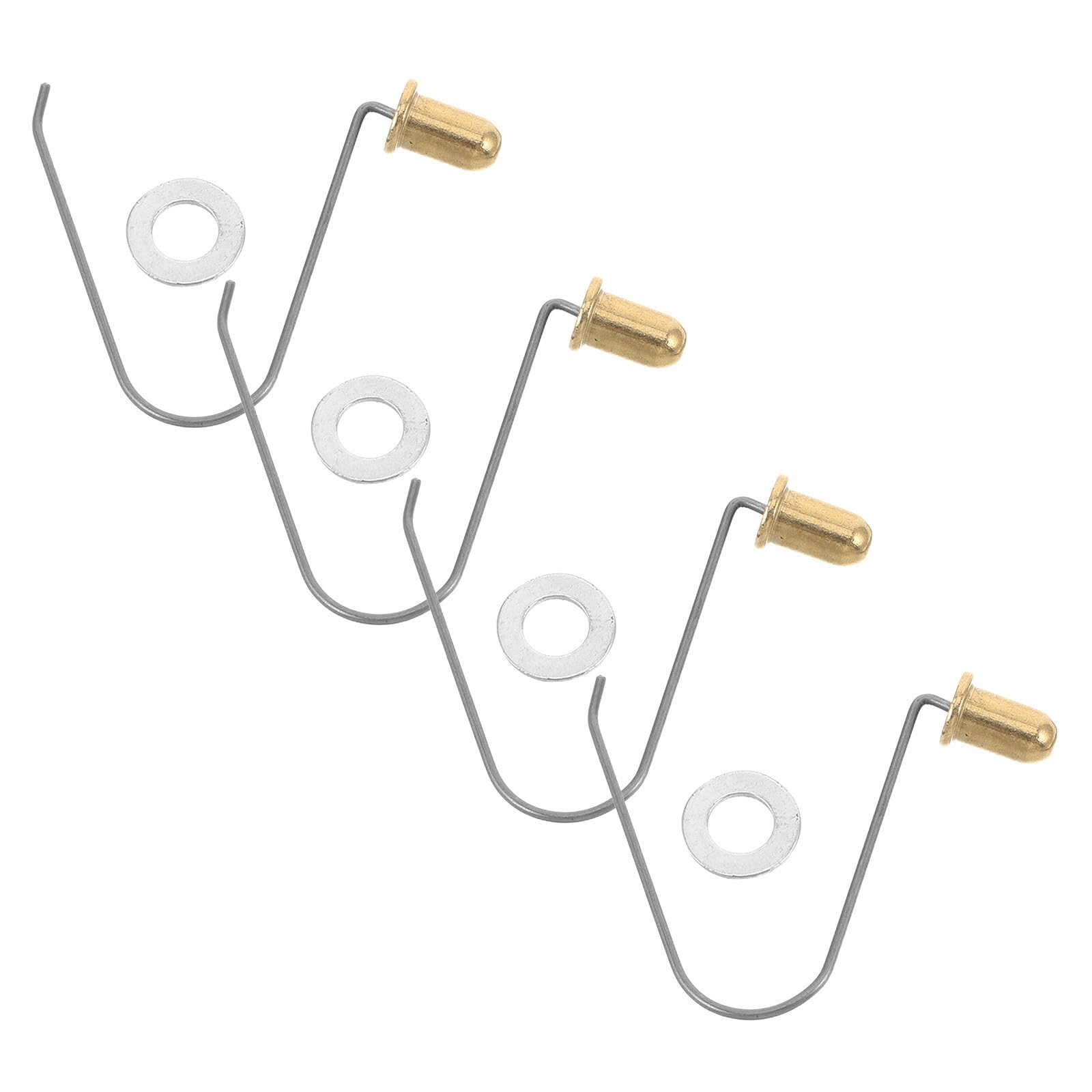 VOSAREA 4pcs Scooter T Bar Adjustment Pin Lock, Alloy Silver