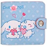 Anime Wallet Cute Purse Men Women Wallet Girls Leather Wallet Cartoon Wallet Anime Merch (daergou bai Wallet)…