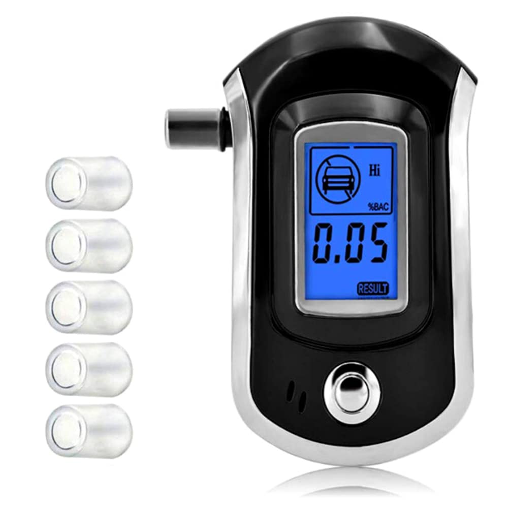 Portable LCD Digital Breath Alcohol Tester Breathalyser Detector Analyzer AT-6000