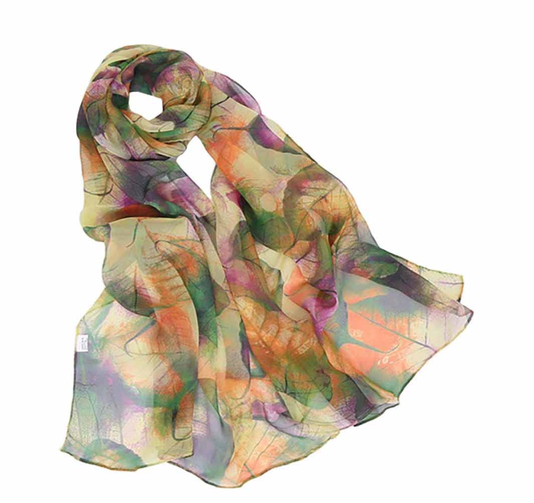 Scarfs for Women Lightweight Scarves Elegant Floral Pattern Sheer Scarfs Shawls Wraps (YH-106)-image-27