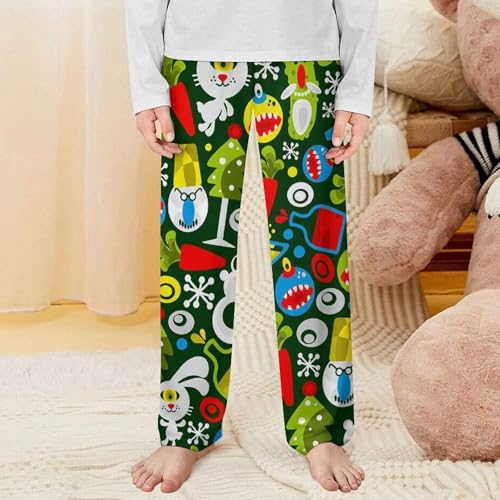 Christmas Green MonsterChildren's Casual Pajamas160CM 5