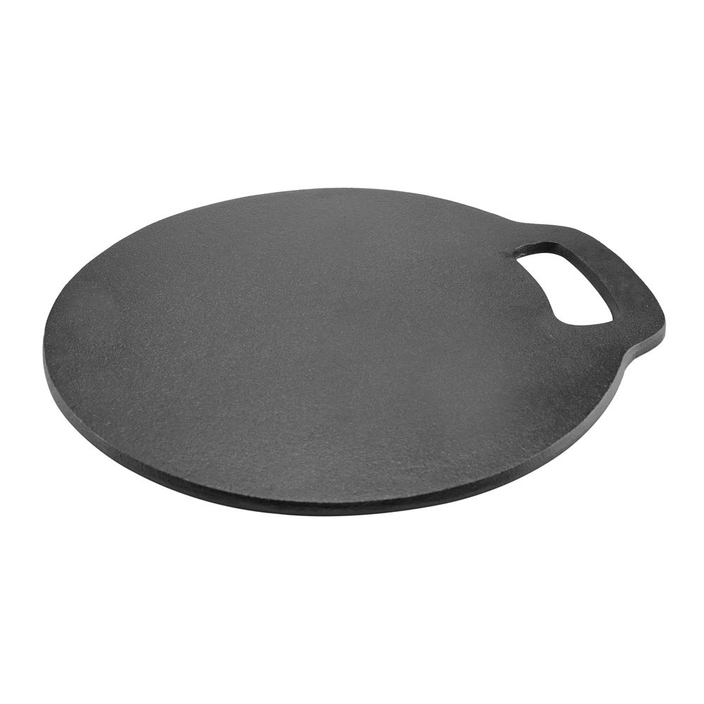 Piedra para Hornear Pizza de Hierro Fundido Antiadherente con Ergonómico Material Seguro y Duradero para un Delicioso Pan de Pizza Adecuado para Uso en Horno