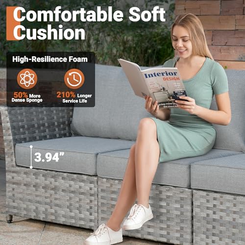 ovios-10-Piece-Patio-Furniture-Set-with-Fire-Pit-TableOutdoor-Rattan-Wicker-Coversation-Set-with-Swivel-Rocking-Chairs-Sectional-Chairs-for-Outside-Porch-Balcony-Backyard-PoolGrey ovios 10 Piece Patio Furniture Set with Fire Pit TableOutdoor Rattan Wicker Coversation Set with Swivel Rocking Chairs Sectional Chairs for Outside Porch Balcony Backyard PoolGrey