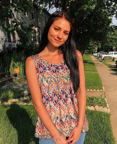 CHICGAL Womens Summer Tank Tops Sleeveless T Shirt Casual Loose Fit Tunic Blouses3