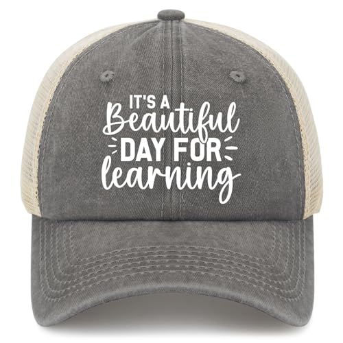 It's a Beautiful Day for Learning Hats Funny Cap for Grandma