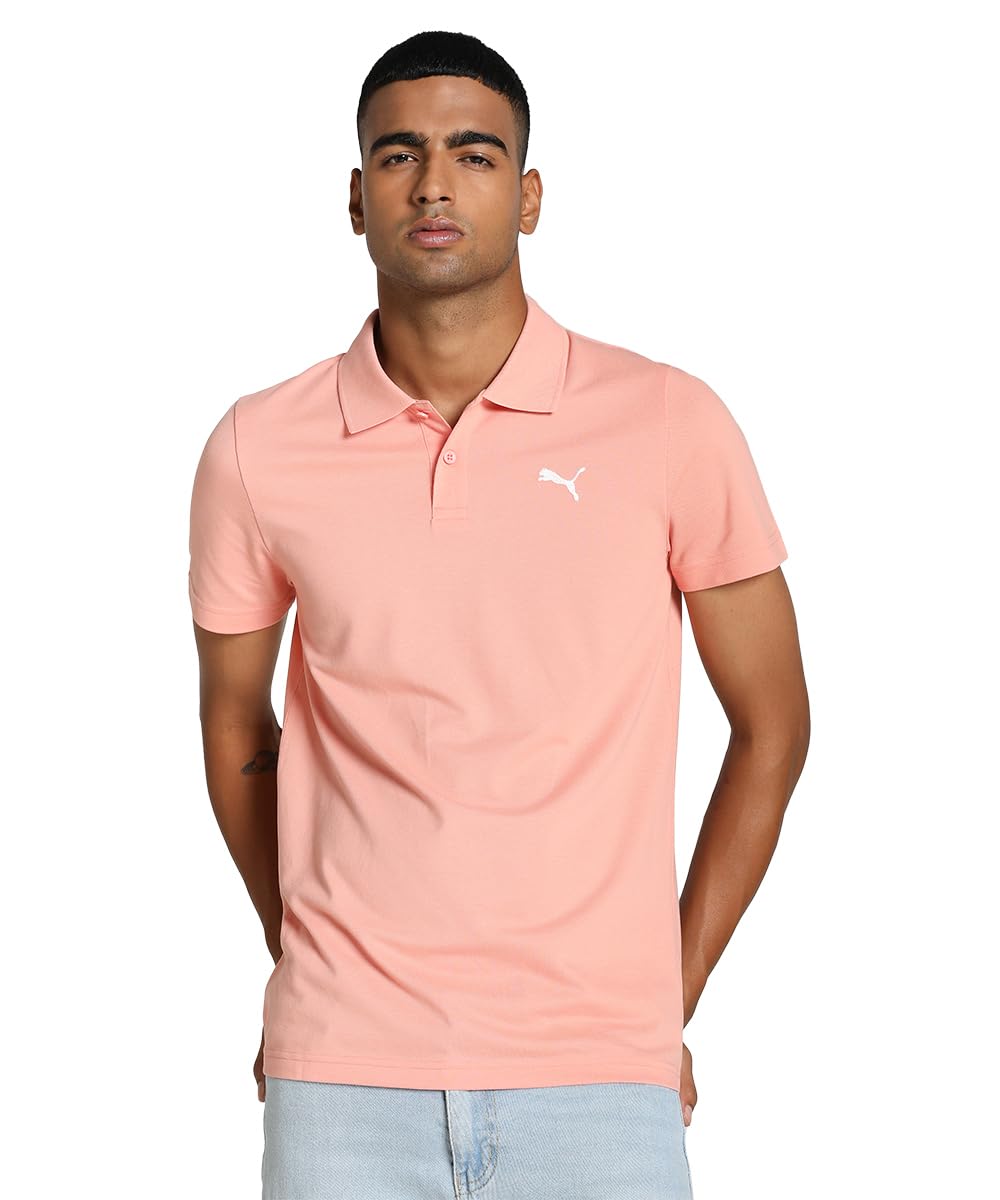 Puma Men's Slim Fit Cotton Essential Polo T-Shirt