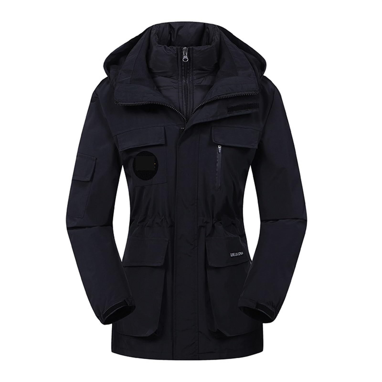 Trajes de esquí para mujer Traje de esquí cálido for mujer, chaqueta y pantalones nieve for invierno, impermeable, transpirable, ropa Snowboard for, trajes(Black jackets(1pc),Asian L)