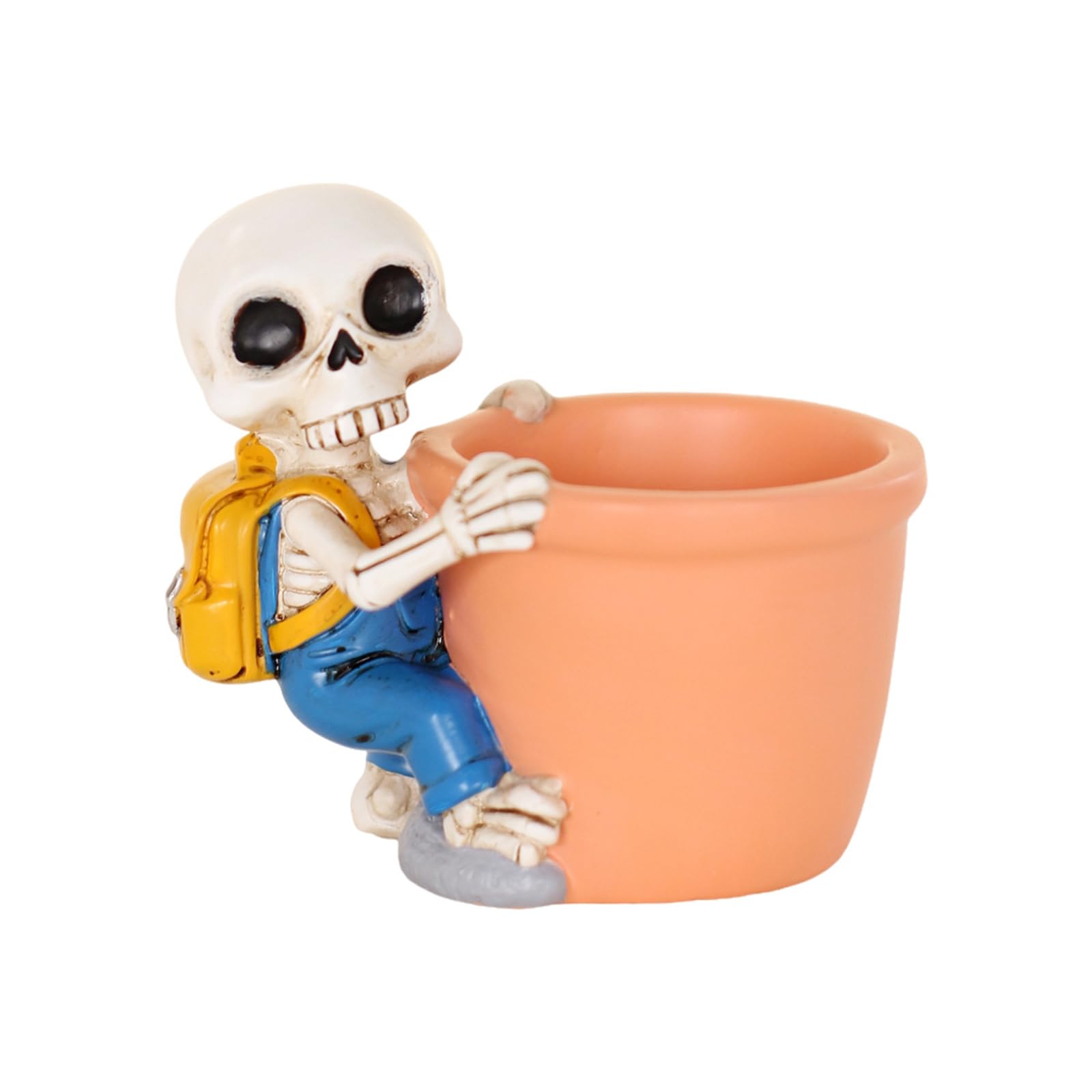 Limtula Eye Catching Skull Styles Resins Plant Pots Gothicism Skull Resins Flower Pots for Succulents and Small Plant Gothicism Resin Flower