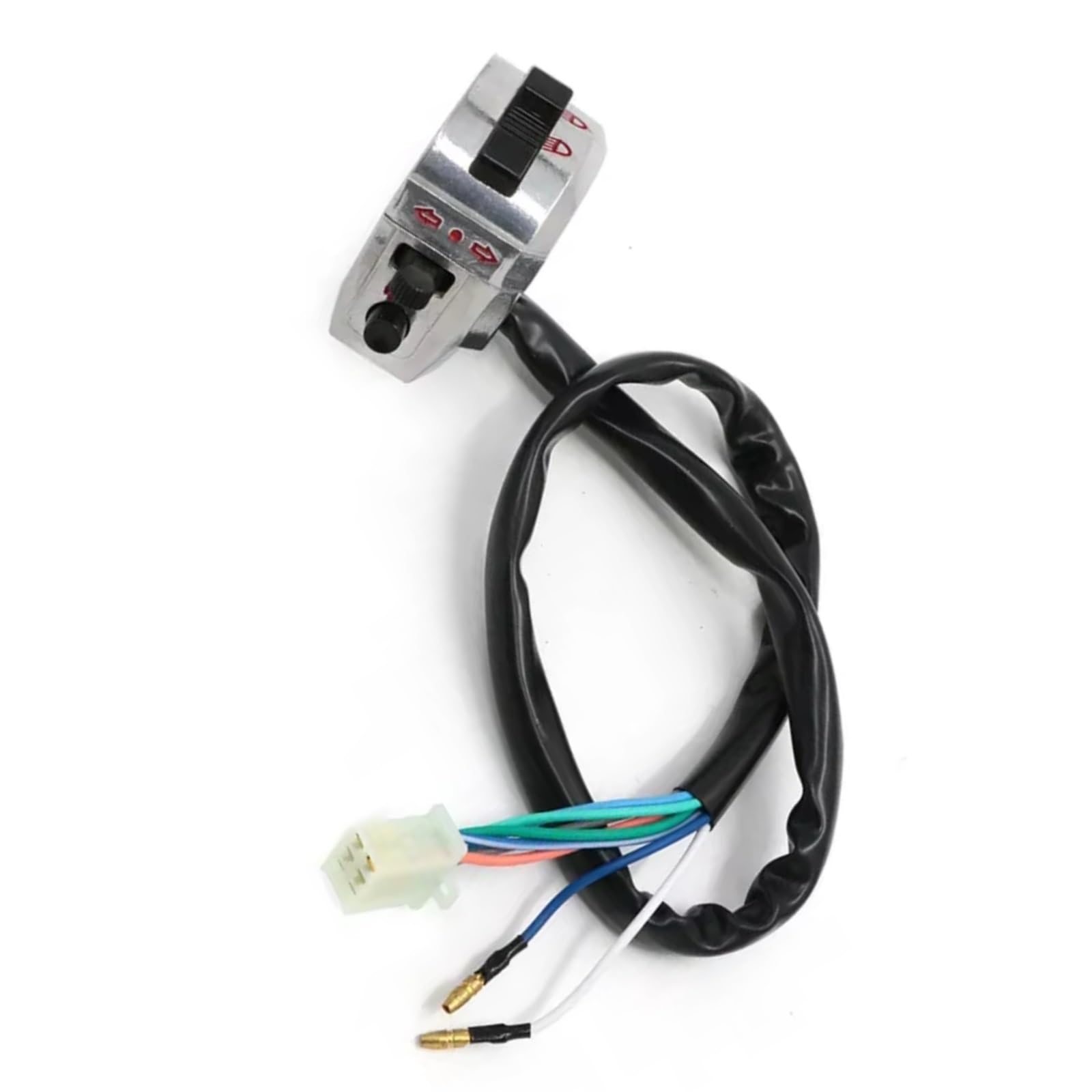 Interruptor De Control De Manillar De Motocicleta De 22mm 7/8 "para Accesorios De Interruptor De Control De Luz Indicadora De Faro Universal