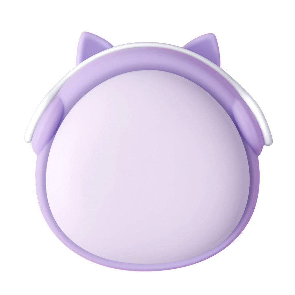 Inverno Scaldamani USB Warmer Ricaricabile Portatile Caricabatterie Scaldamani Elettrico Scaldamani Riutilizzabile Riscaldamento Rapido Regali Comfort, Purple, 9.1 * 9.1 * 4cm