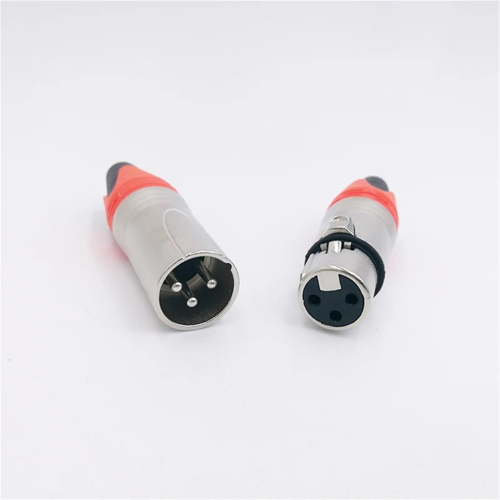 XLR-Stecker, Mikrofon, 3-poliger Audio-Stecker, Lautsprecher, Stecker und Buchse, Farb-Mikrofon-Anschluss, 1 Stück (schwarzer Stecker)