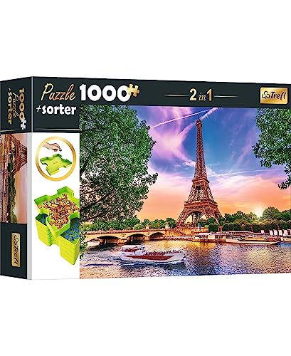 Trefl 10658 Puzzle 1000 Teile, Sorter 6 Fächer, Ordnen, Sortieren, Transportieren Aufbewahren,...