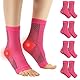 Home Holic 4 Paar Kompressionssocken Sprunggelenkbandage Professionelle Knöchelbandage für Damen Männer Bandage Fußgelenk für Plantarfasziitis Achillessehne Neuropathie