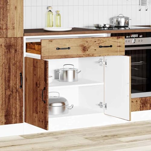 Fasba Armario Base de Cocina,Almacenamiento Amplio,Madera de Ingeniería,80x46x81,5cm,para Cocinas Modernas Modelo FCQY-853745ES
