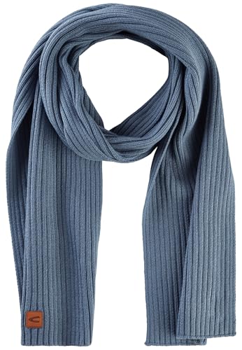 camel active Herren Schal aus einem Baumwoll-Kaschmir-Mix Blau, menswear-OS