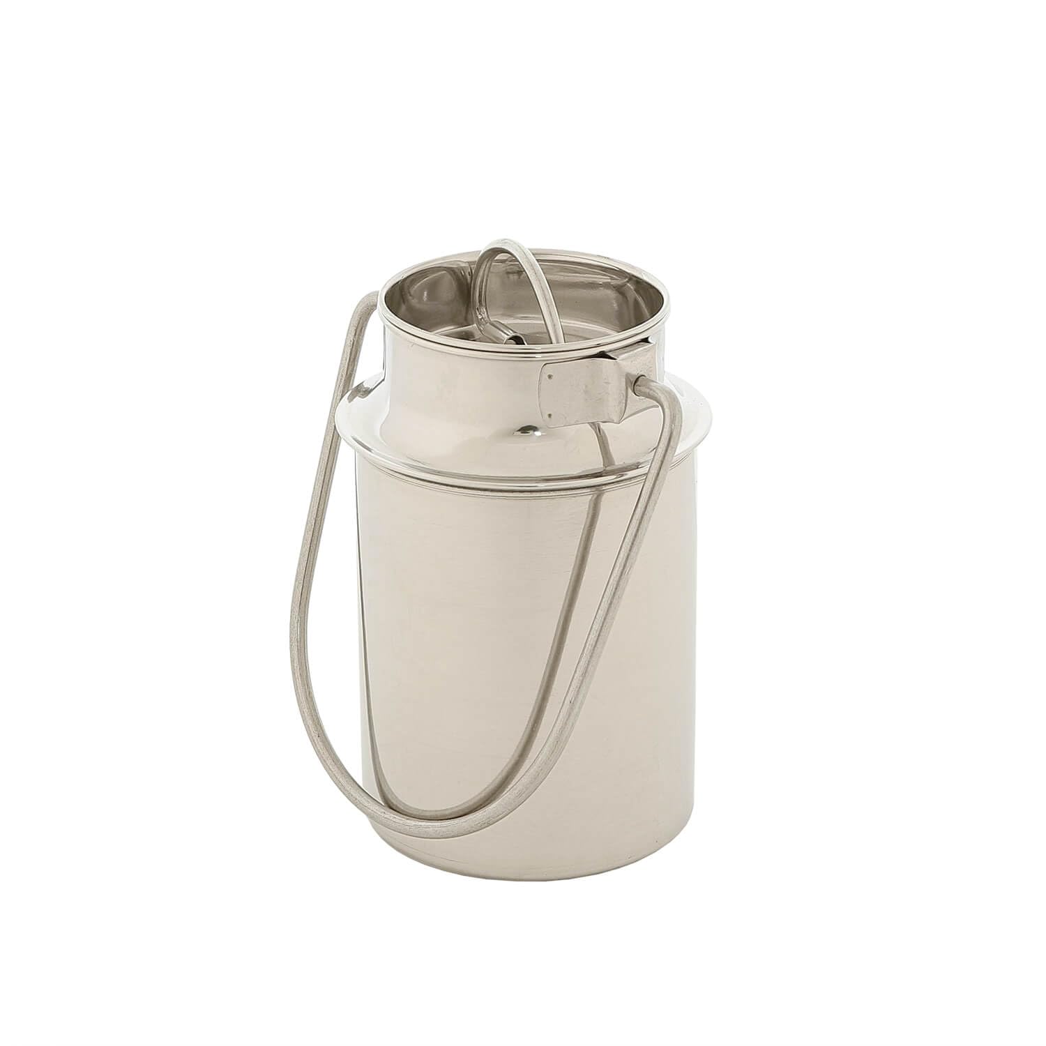 Jarra de leche de acero inoxidable 7,5 litro para café leche salsas cocina comedor mesa con tapa