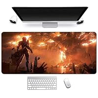 World Of Warcraft XXL Gaming Mauspad - 900x400mm, Eingefasster Rand, Rutschfeste Gummibasis