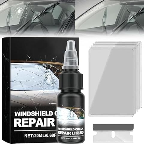 NAISI Upgrade Windshield Crack Repair Kit, 2024 New Cracks Gone Glass Repair Kit Car, Car Glass Repair Glue Scratch Chip Cracks Repair Kit (1 Sets) Cover