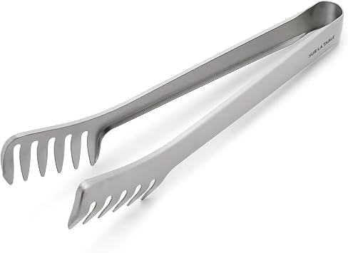 Sur La Table Pasta Tongs, Silver
