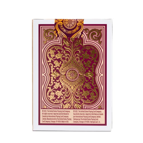 Bicycle Verbena Floral Premium Playing Cards, Gold Foil, 1 Deck #TOP2