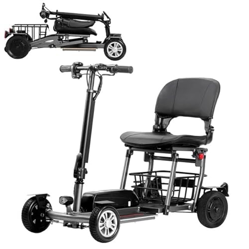 Glider Mobility Pathfinder Lightweight Mobility Scooter – 4mph, 16-Mile Range, 300W Motor, 36V 10Ah Lithium Battery, Airline Approved, Easy-Disassembly, 8” Solid Tyres, 130kg Capacity