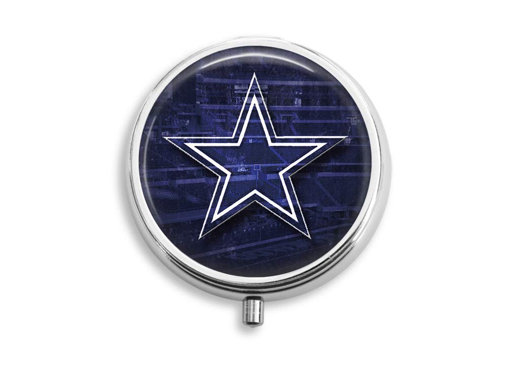 Dallas Cowboys Custom Round Silver Pill Box Pocket 2 1