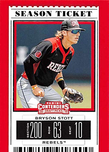 2019 Panini Contenders Draft Season Tickets Baseball #7 Bryson Stott UNLV Rebels Official NCAA Prospect Trading Card