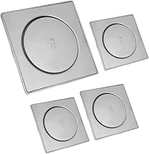 Kit 4 Ralos Click Inteligente Aço Inox Pop Up Banheiro Lavabo Casa 15x15