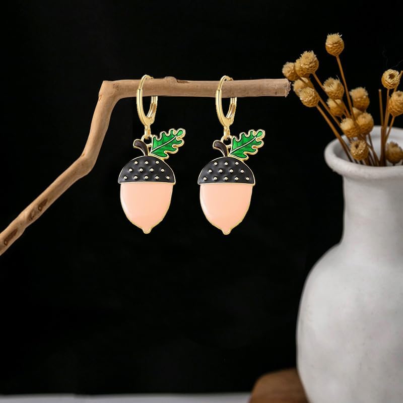 9Pairs Fall Earrings for Women Cute Squirrel Pine Cone Corn Maple Leaf Pumpkin Turkey Earrings Autumn Thanksgiving Earring Autumn Thanksgiving Jewelry Gift - Image 7