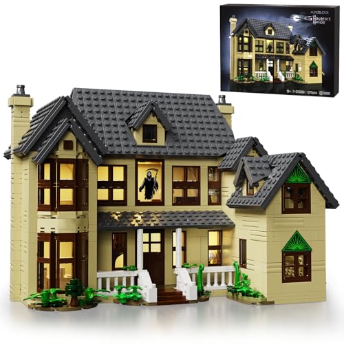 Horror House Building Block Set, Scary Movie Haunted House Model