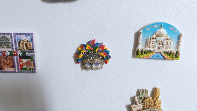 Imán decorativo 3D máscara Mardi Gras de Nueva Orleans miniatura 6