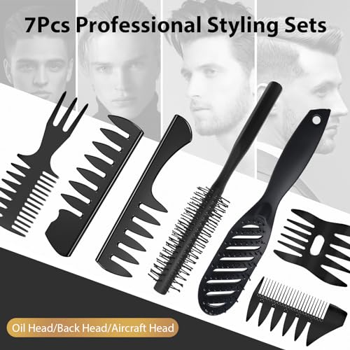 Spazzola Capelli Uomo Styling Set,DUAIU Set