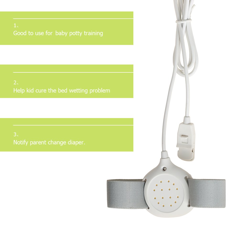 Putybudy Bedwetting Alarm Monitor Kit, Arm Wearable Alarms with 3 Modes Sound/Bright Light/Vibration, Enuresis Alarm Sensor for Kids Adults Deep Sleepers, Nighttime Sensor Bedwetting Prevention Aid : Health & Household